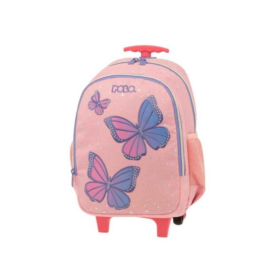 Polo Σχολική Τσάντα Τρόλεϊ Νηπιαγωγείου Butterfly Polo Junior Little 901039-8227
