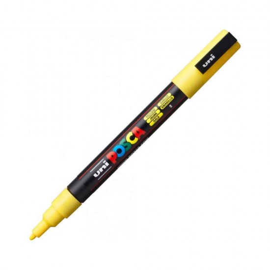 Μαρκαδόρος Posca Κίτρινος 0.9-1.3mm PC-3M(N)-K