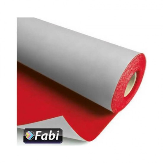 Fabi Χαρτί Βελουτέ Ρολό Κόκκινο 70x1000cm 236716