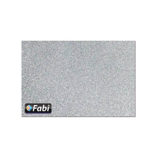 Fabi Χαρτόνι Glitter Ασημί 50x70εκ. 365502