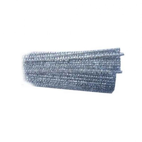 Foska Σύρμα Πίπας Μεταλλιζέ Μονόχρωμο 6mm/30cm 100τμχ 118FBM2-S