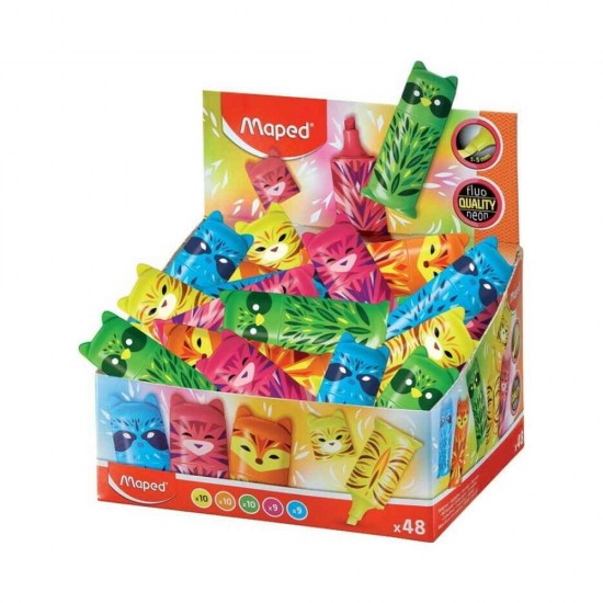 Maped Mini Friends Μαρκαδόρος Υπογράμμισης Διάφορα Σχέδια Χρώματα 743638