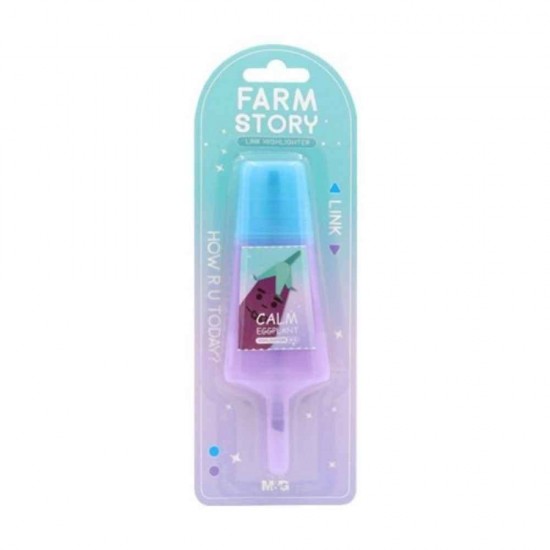 M&G Μαρκαδόρος Υπογράμμισης Farm Story Ice Cream 1τμχ Μπλε-Μωβ AHM29172-BLU