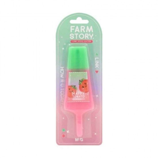 M&G Μαρκαδόρος Υπογράμμισης Farm Story Ice Cream 1τμχ Ροζ-Τιρκουάζ AHM29172-P